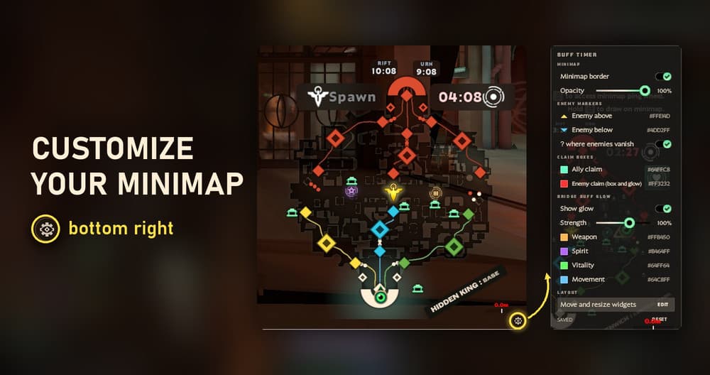 Mid and Bridge Buff Timer screenshot