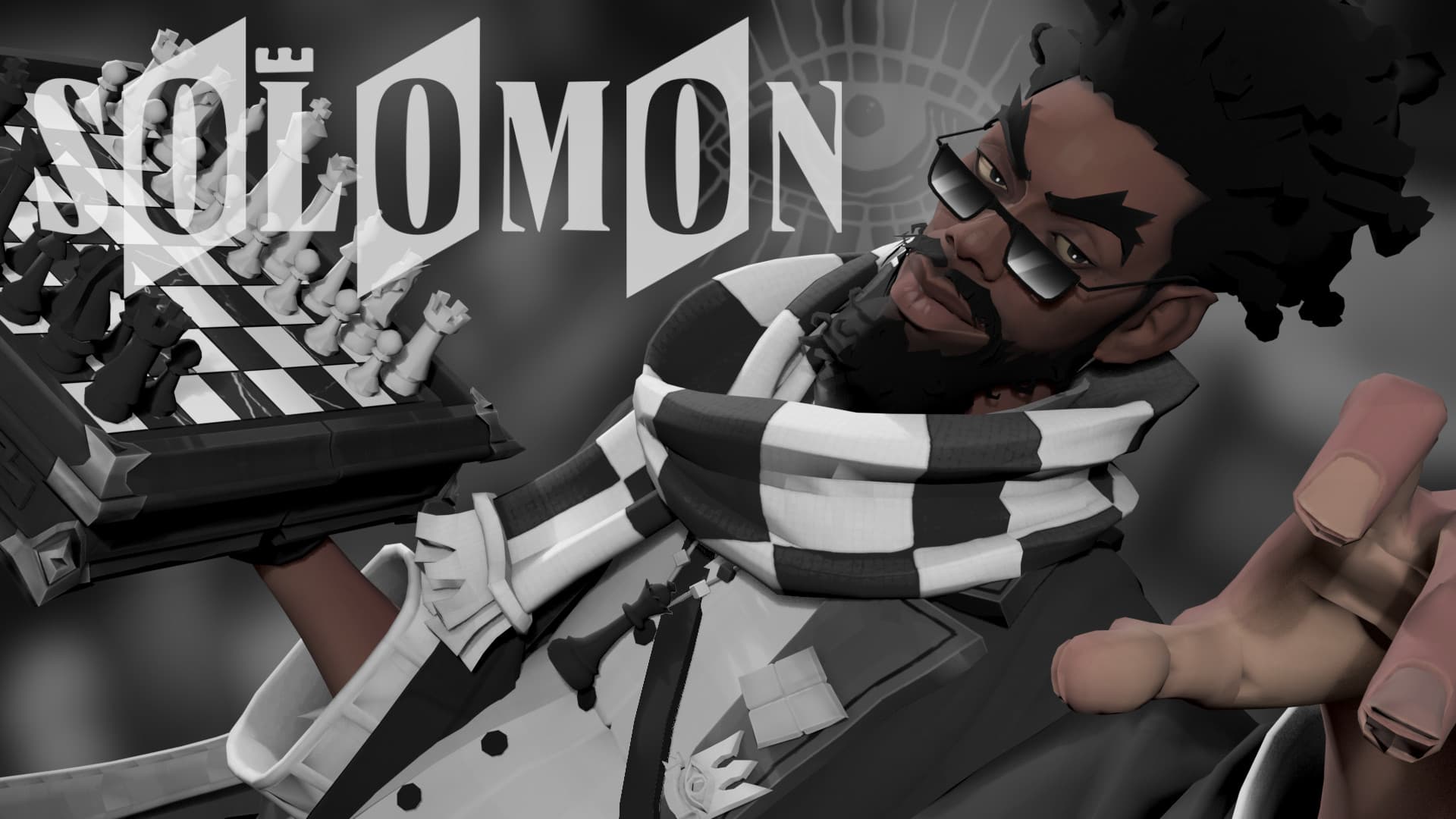 Monochrome Solomon + prtl particles screenshot