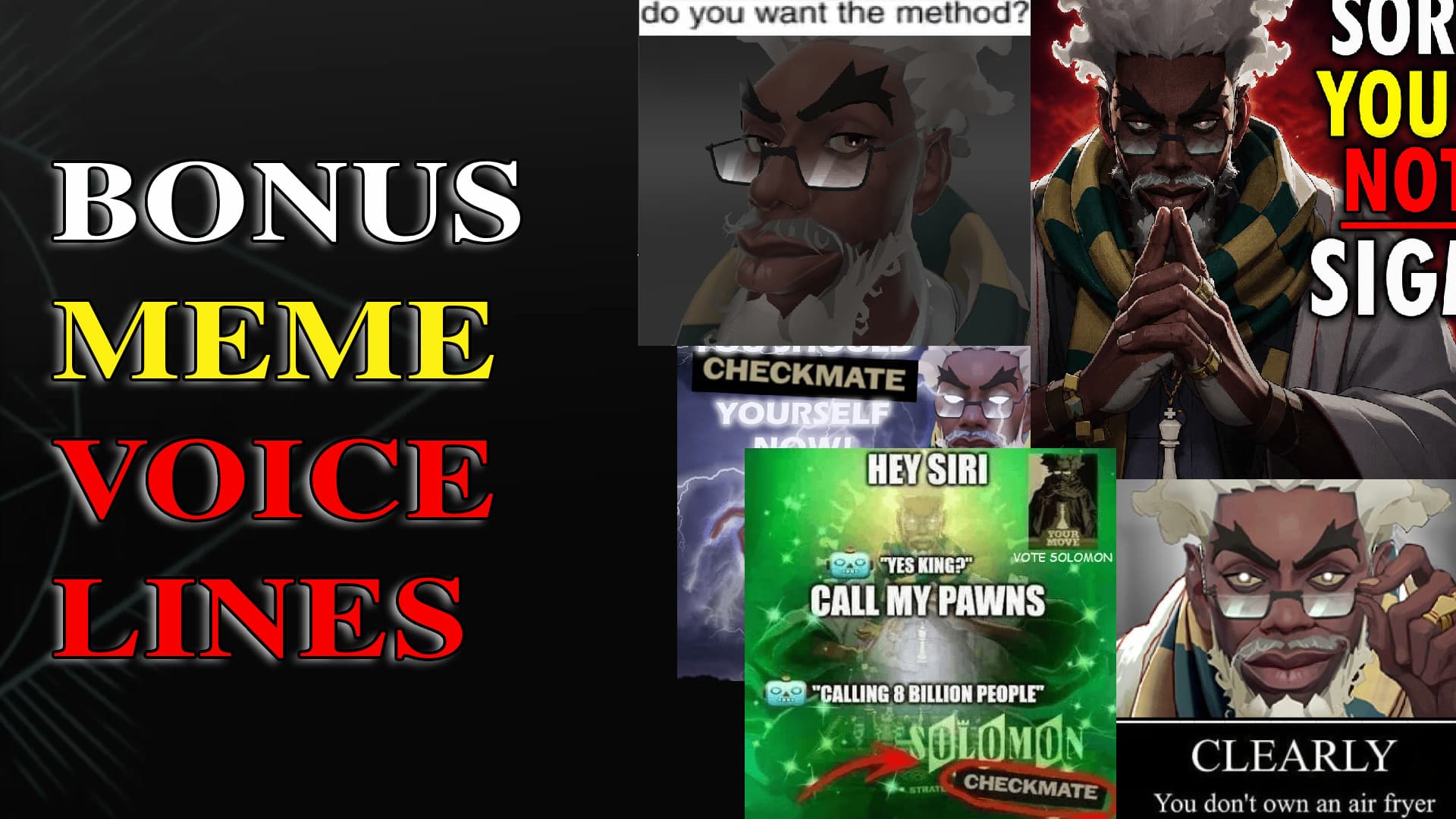 Middle Finger Solomon Animation + Meme voice lines screenshot 2