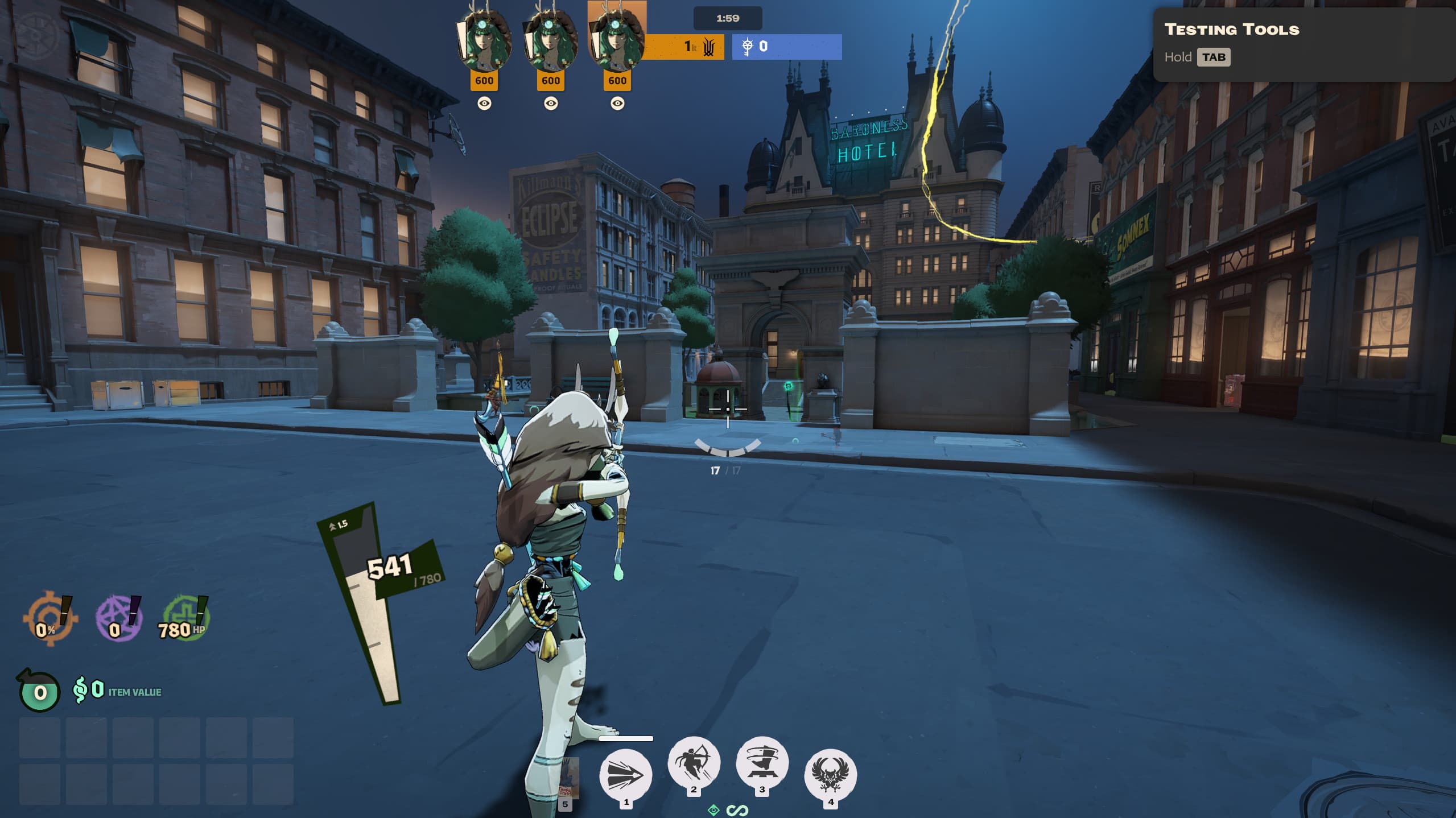 Artemis (Hades II) over Grey Talon screenshot 2