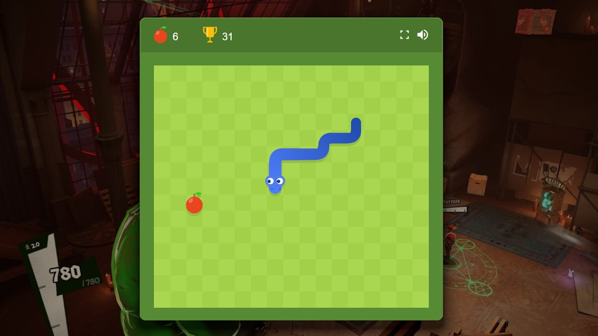 Press M to play Google Snake screenshot