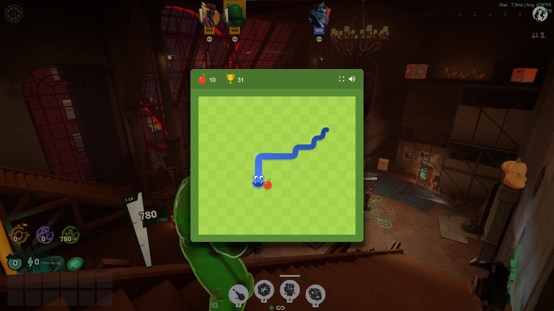 Press M to play Google Snake screenshot 2
