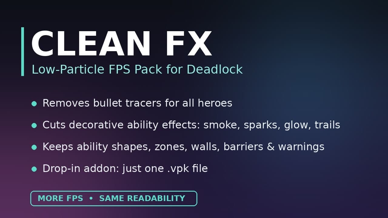 Clean FX: Low-Particle FPS Pack screenshot