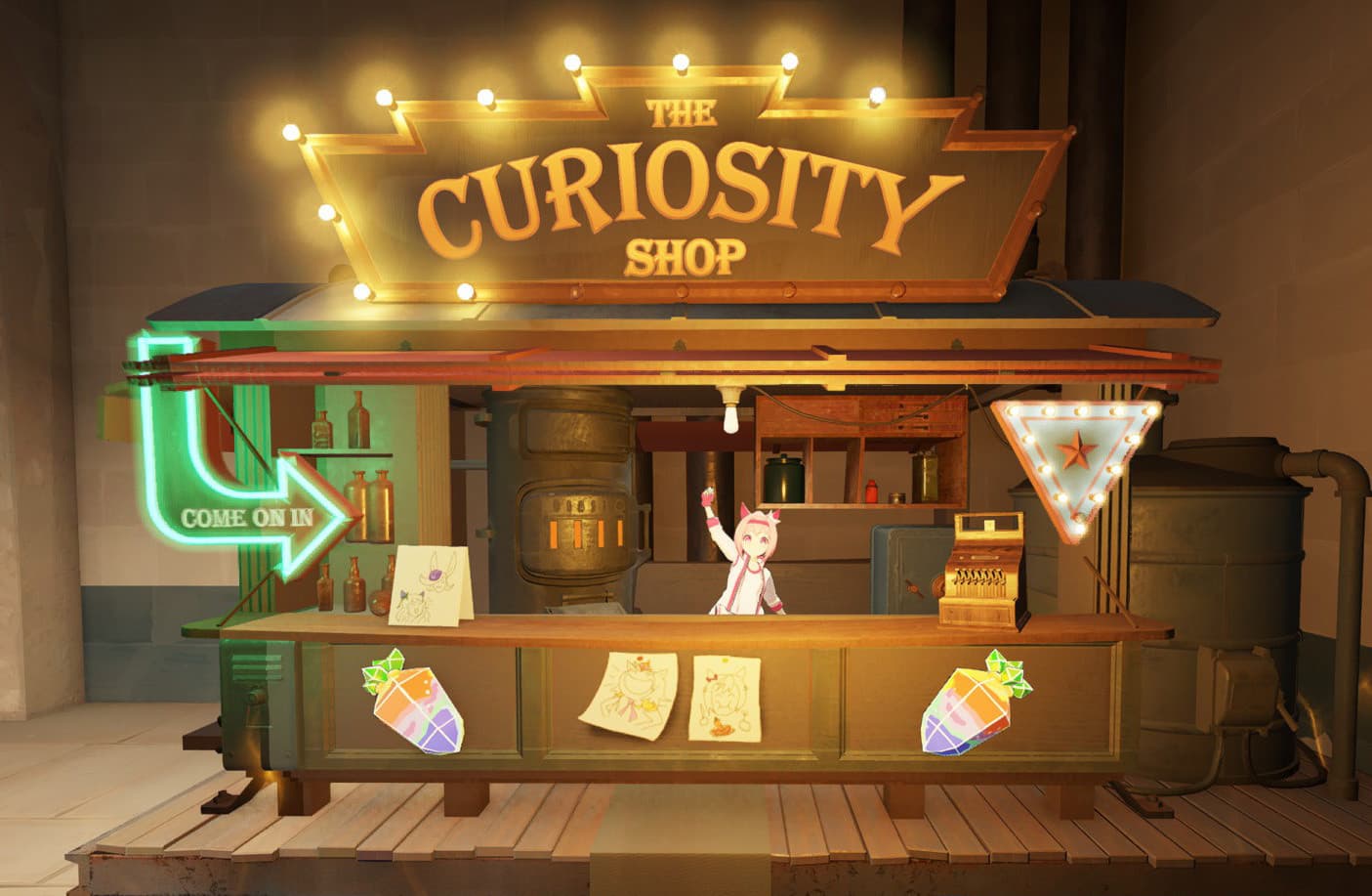 Haru Urara in Curiosity Shop screenshot