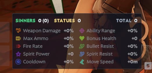 Sinners and Statues Tracker screenshot 2