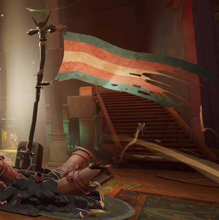Textured Transgender Rat King Flag screenshot