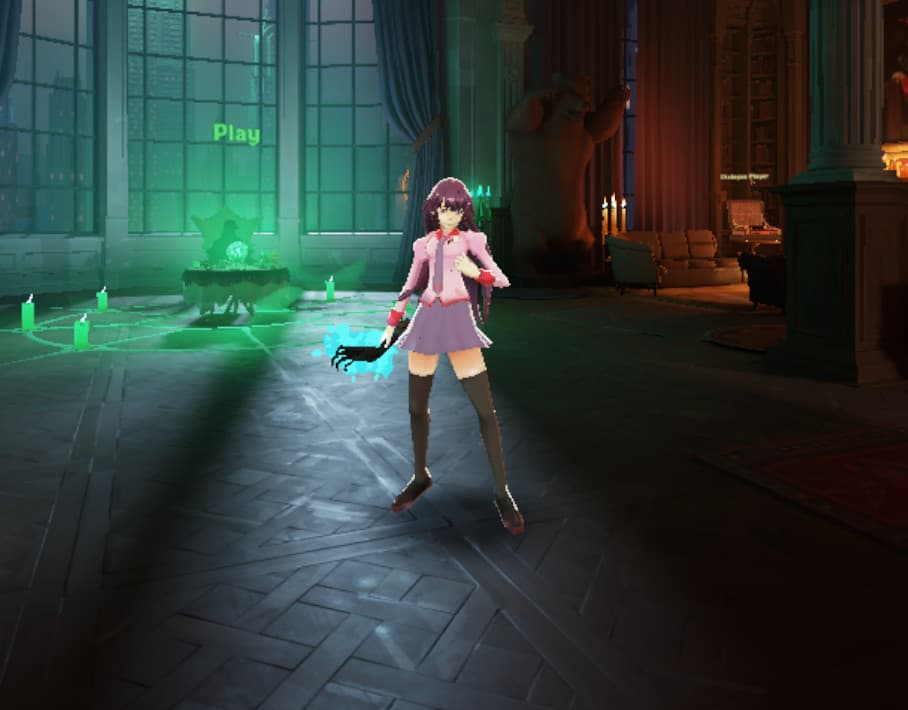 Hitagi Senjogahara over Graves screenshot 2