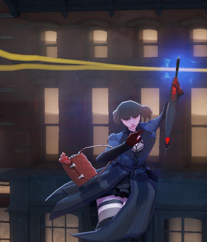 Mina Rides Zipline With Umbrella screenshot 3