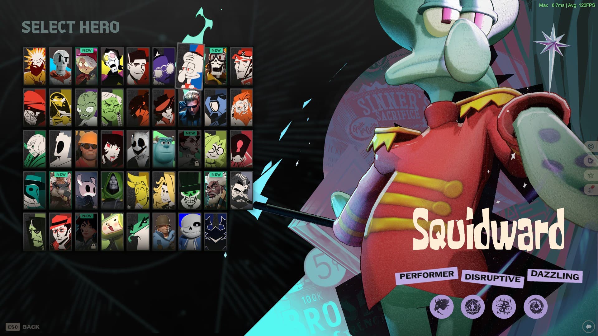 Toasted Style Squidward Icons (Celeste) screenshot