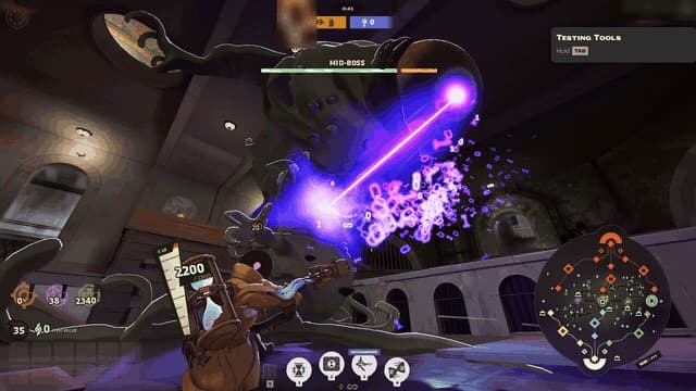 Binary Beam Mid-Boss (0s and 1s in the beam) screenshot