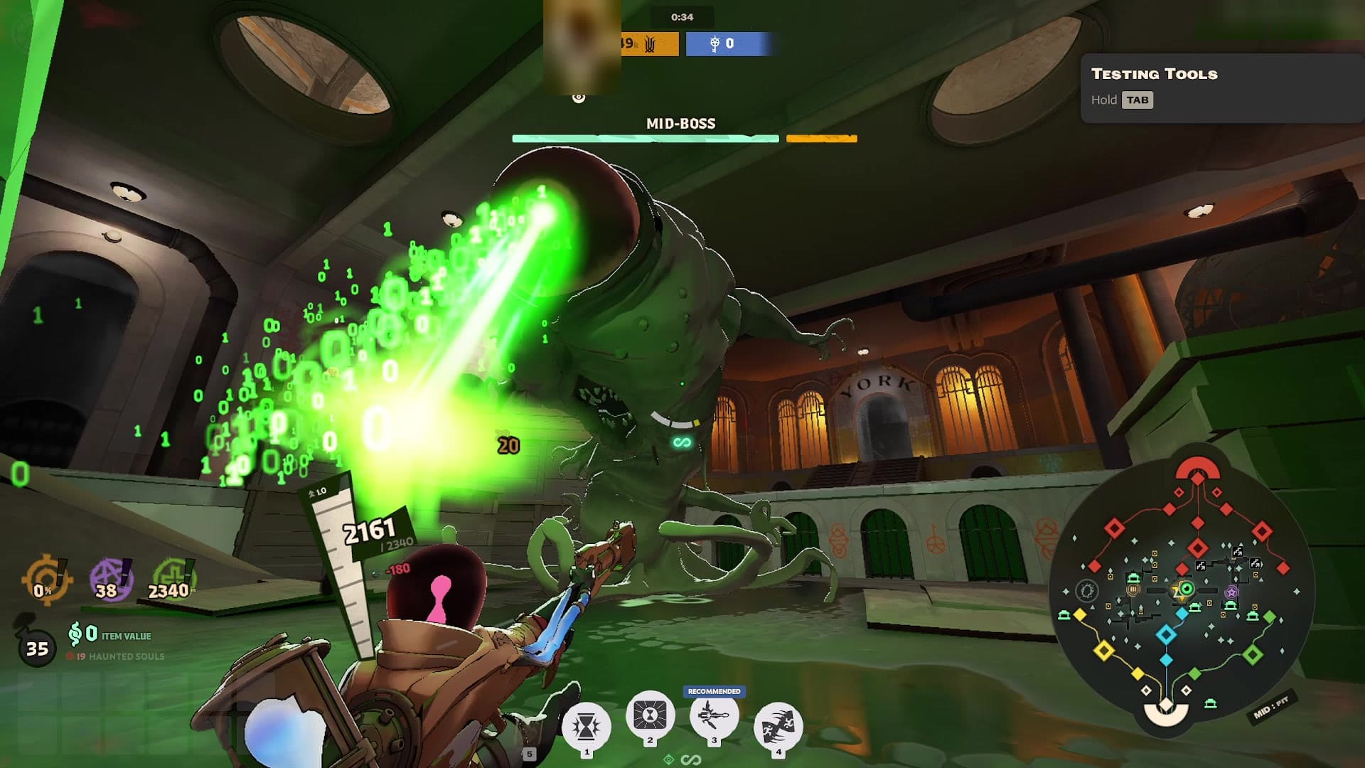 Binary Beam Mid-Boss (0s and 1s in the beam) screenshot 6