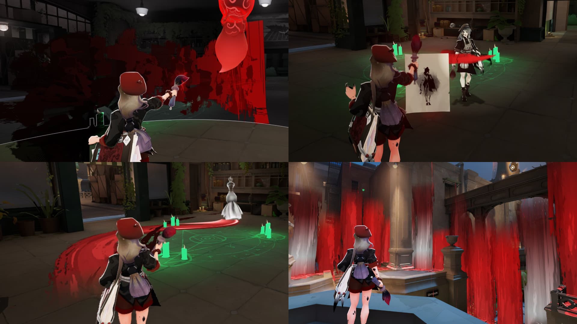 Scarlet Violet + particles (6 NEW HAIR COLORS) screenshot 3