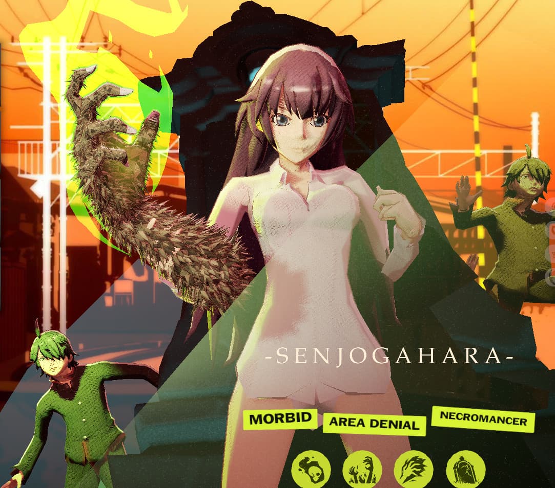 Hitagi Senjogahara over Graves screenshot