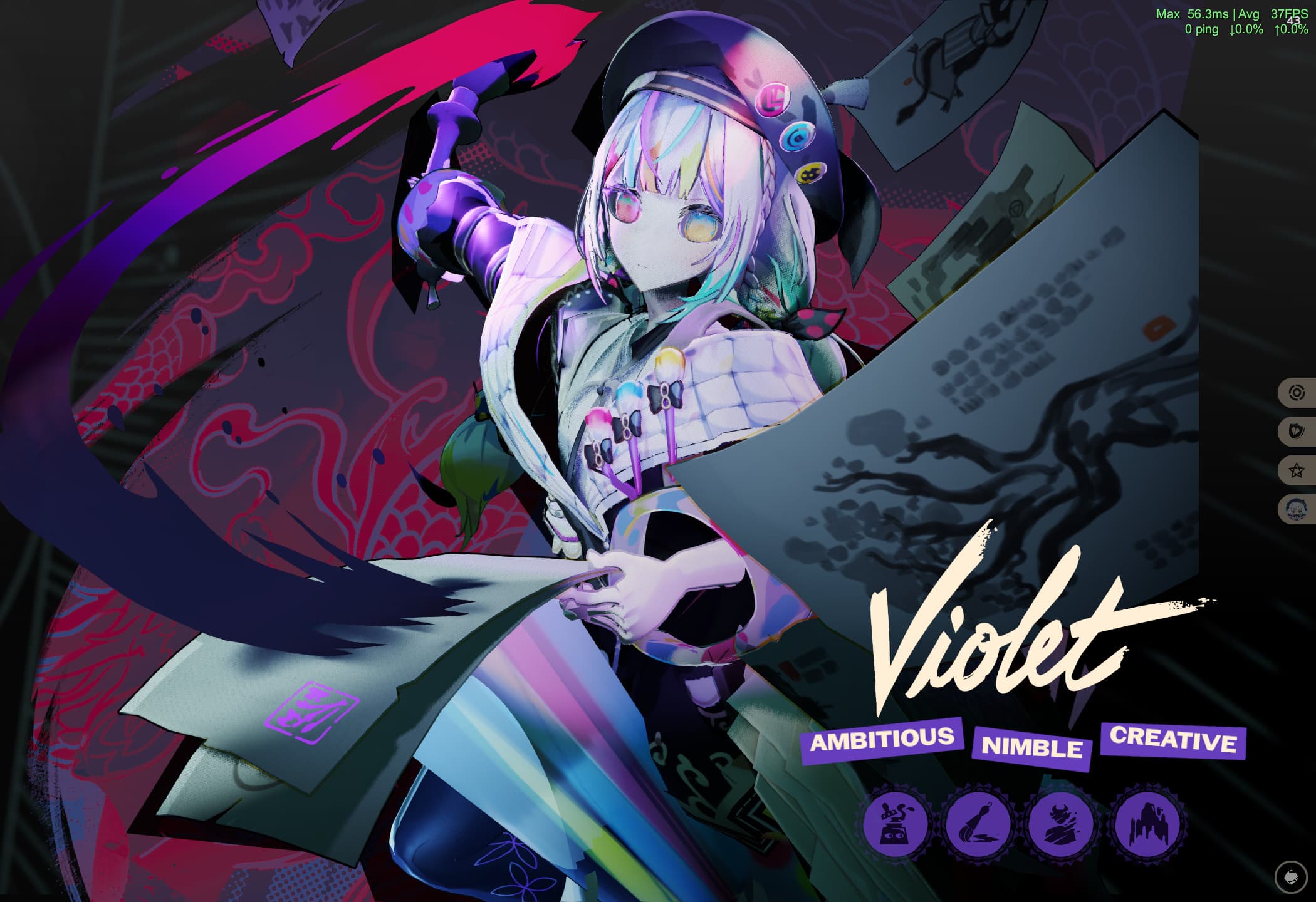 城ケ崎 ノア as Violet (UI) screenshot 2