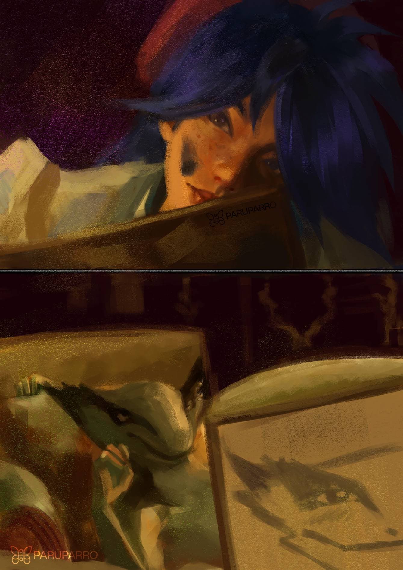 Violet draws Vyper staring meme screenshot 4