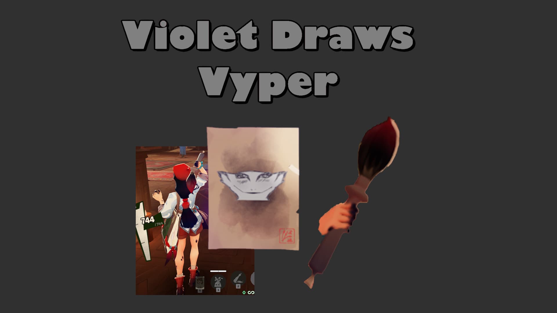 Violet draws Vyper staring meme screenshot 3