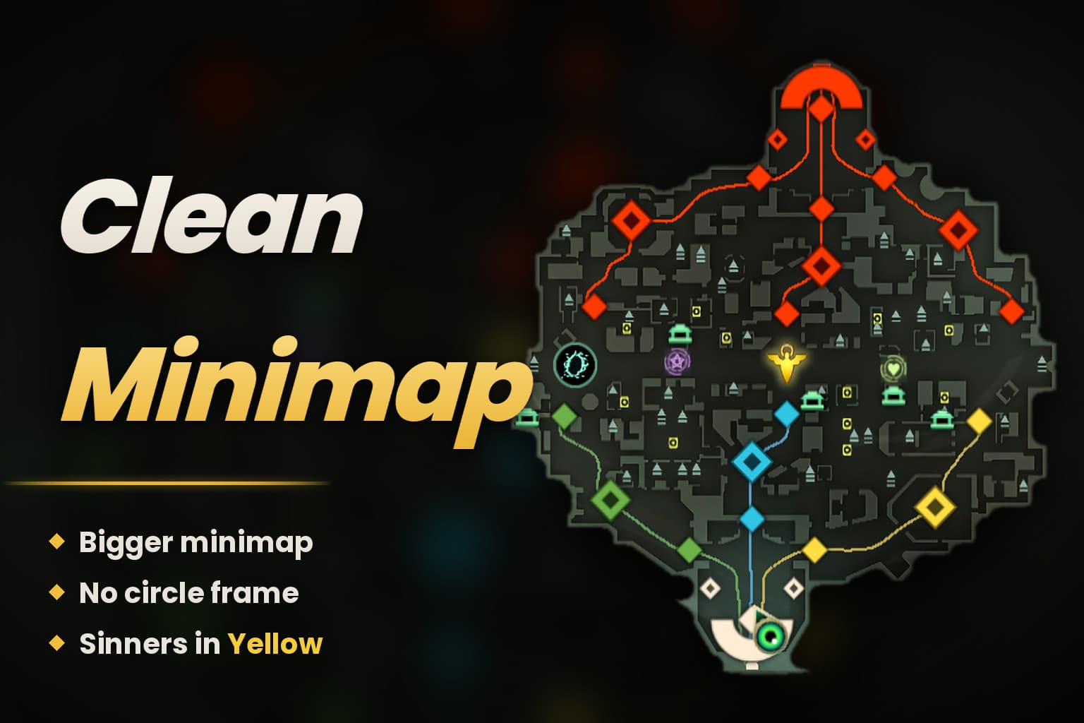 Clean Minimap (Yellow Sinners) screenshot