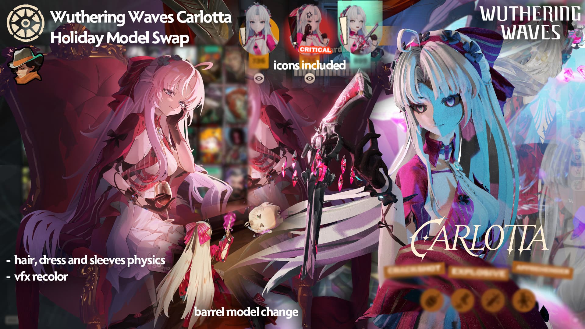 Wuthering Waves Carlotta Holiday screenshot