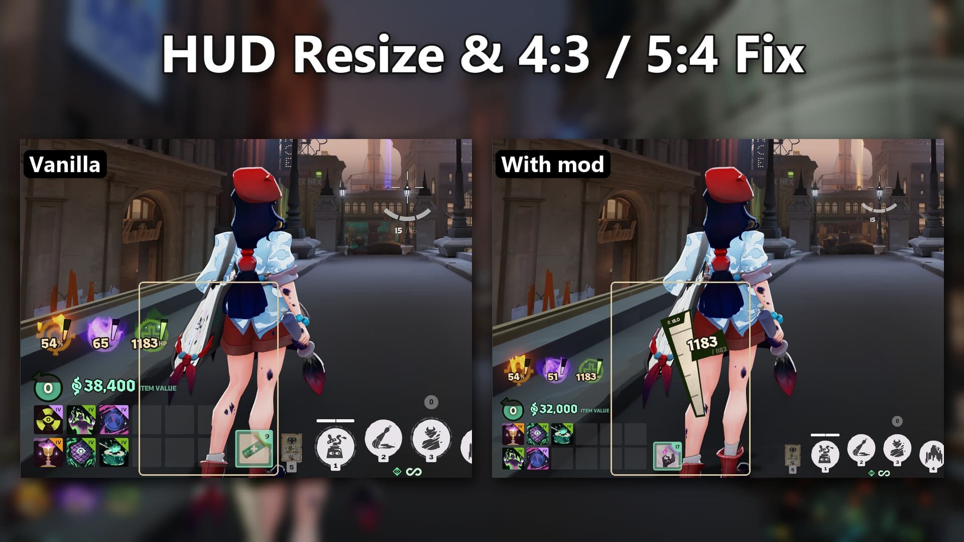 HUD Resize & 4:3 / 5:4 Fix screenshot