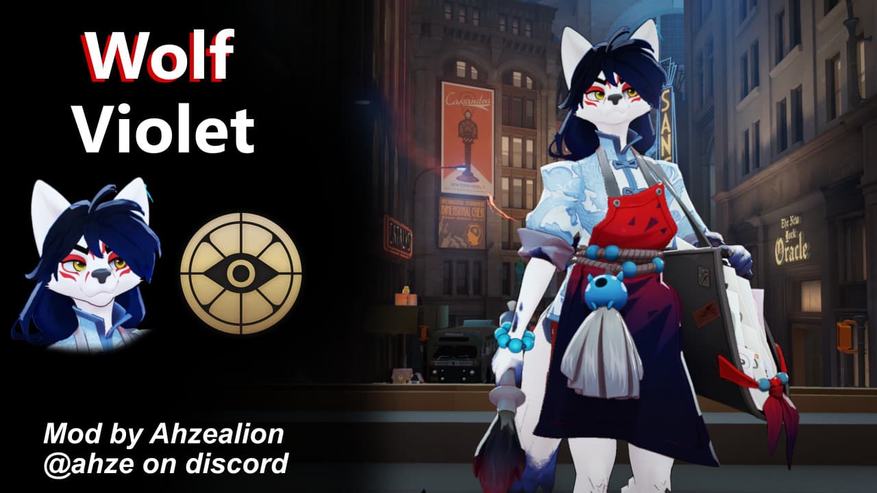 Wolf Violet Skin screenshot