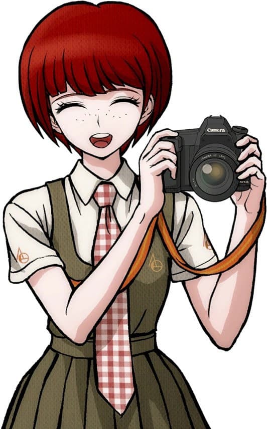 Danganronpa Mahiru Koizumi over Doorman portraits screenshot 4