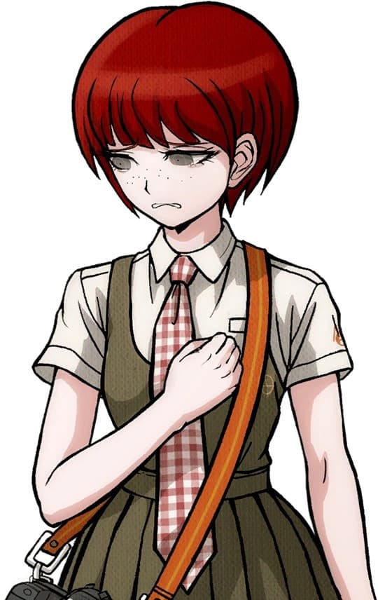 Danganronpa Mahiru Koizumi over Doorman portraits screenshot 5