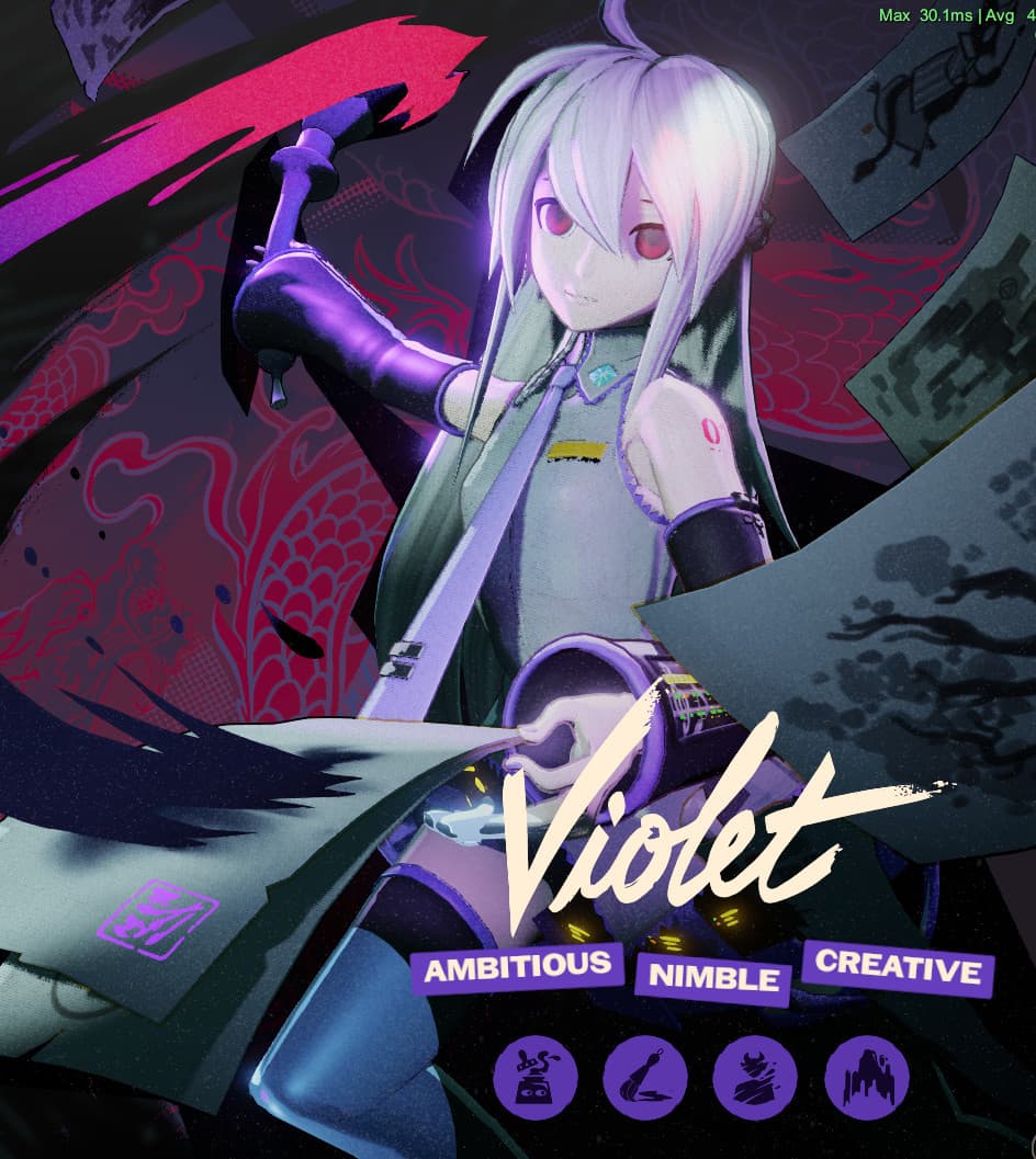 violet x haku yowane screenshot 2
