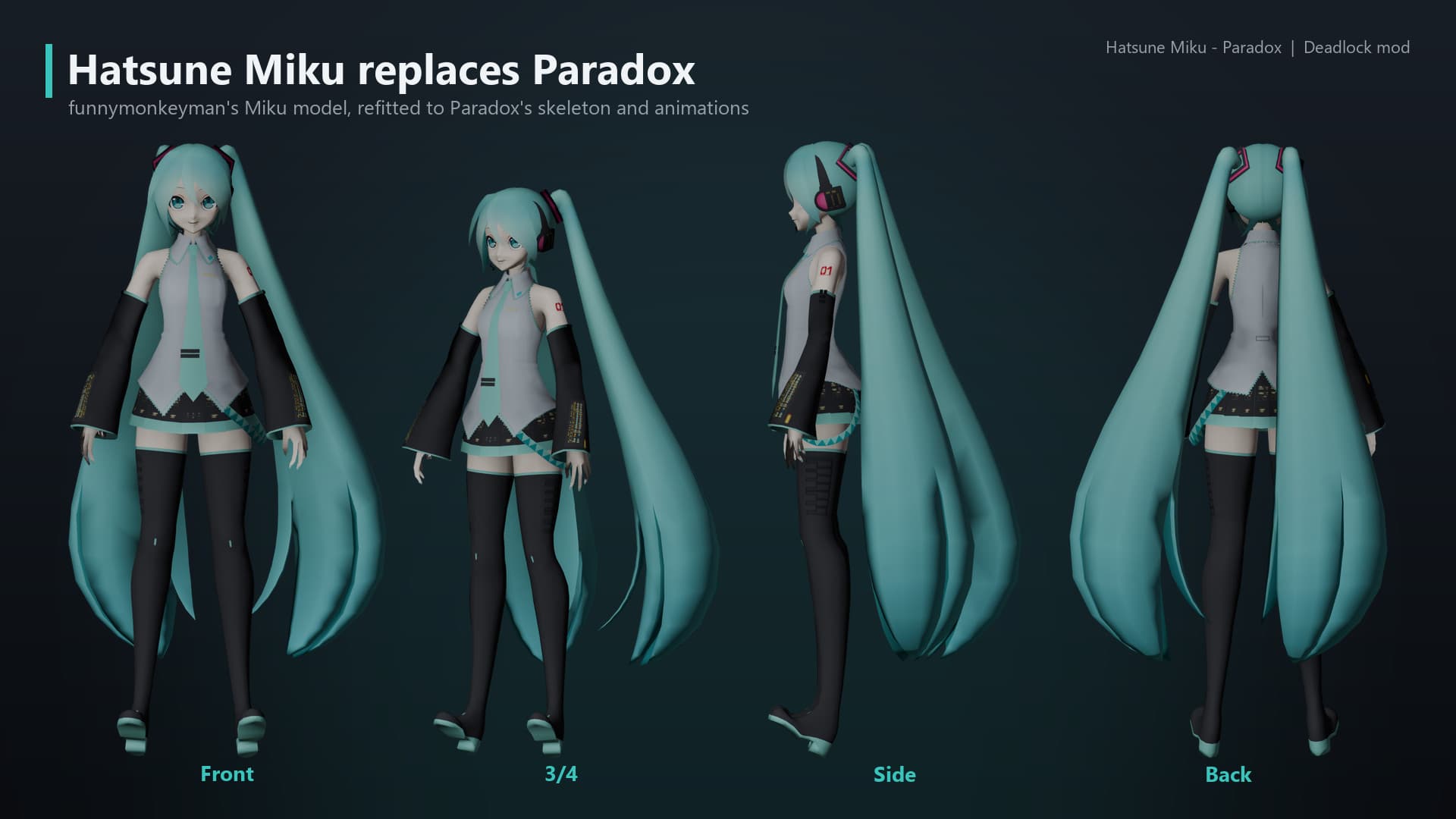Miku As Paradox (Leek, Hair Physics, Voicelines!) screenshot 7
