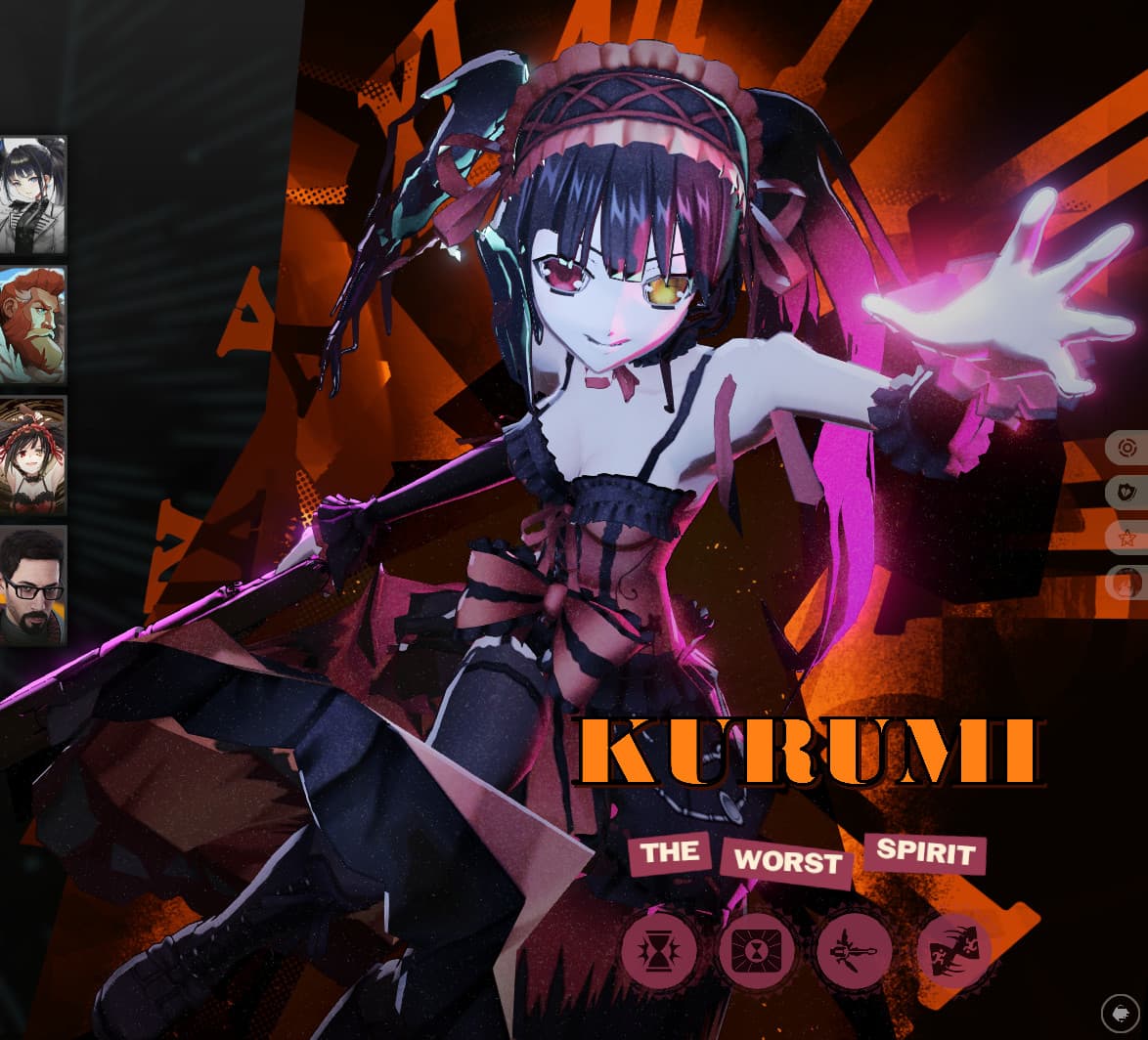 Kurumi Tokisaki over Paradox screenshot