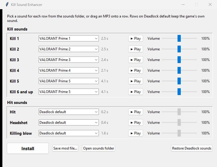 Kill Sound Enhancer screenshot