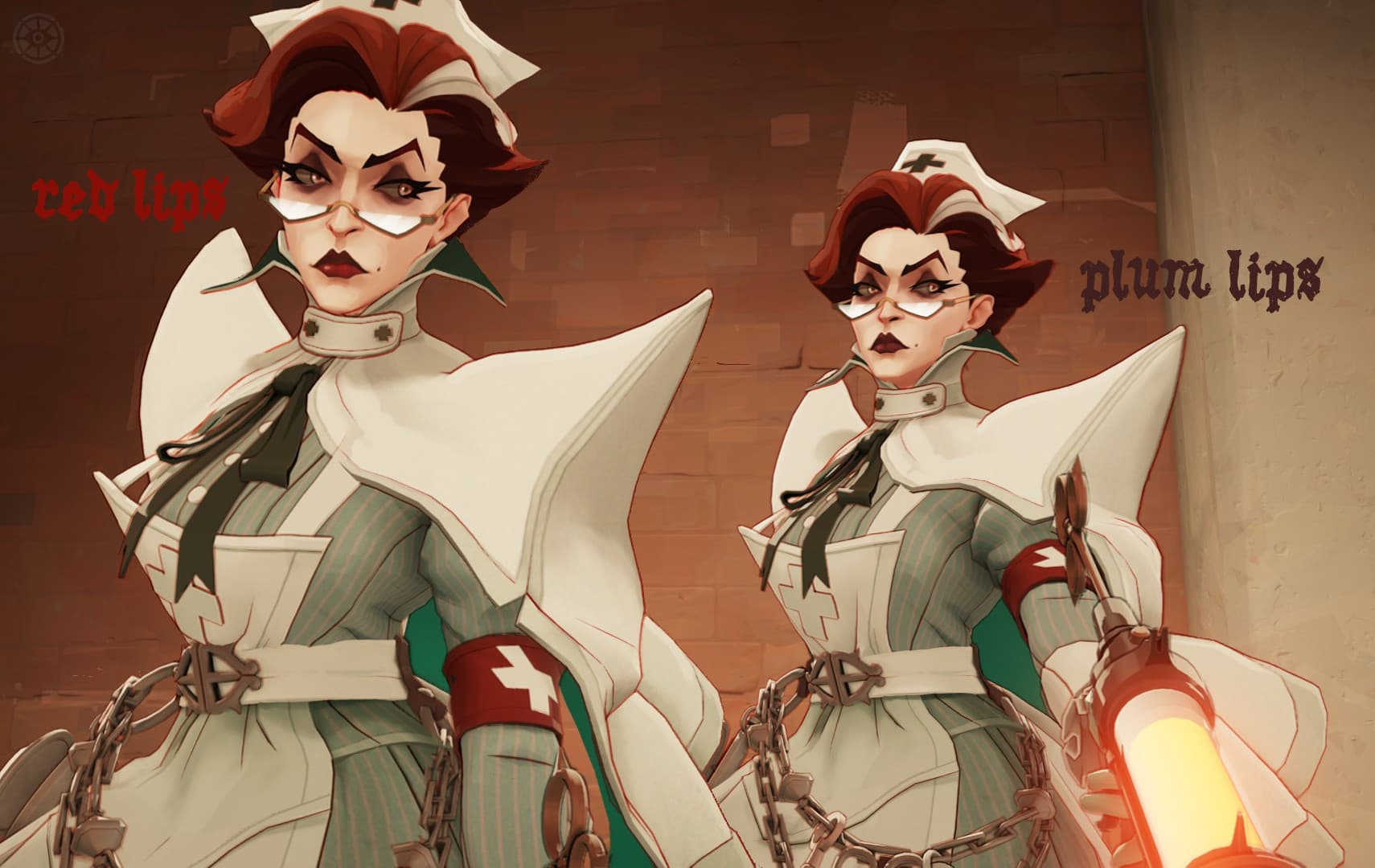 Nurse Harrow EYEBAGS (& lipstick) RESTORED screenshot 2