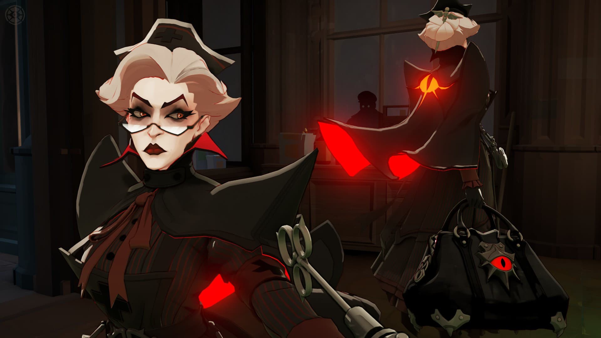 Scarlet Nurse + particles (10 hair options) screenshot 7