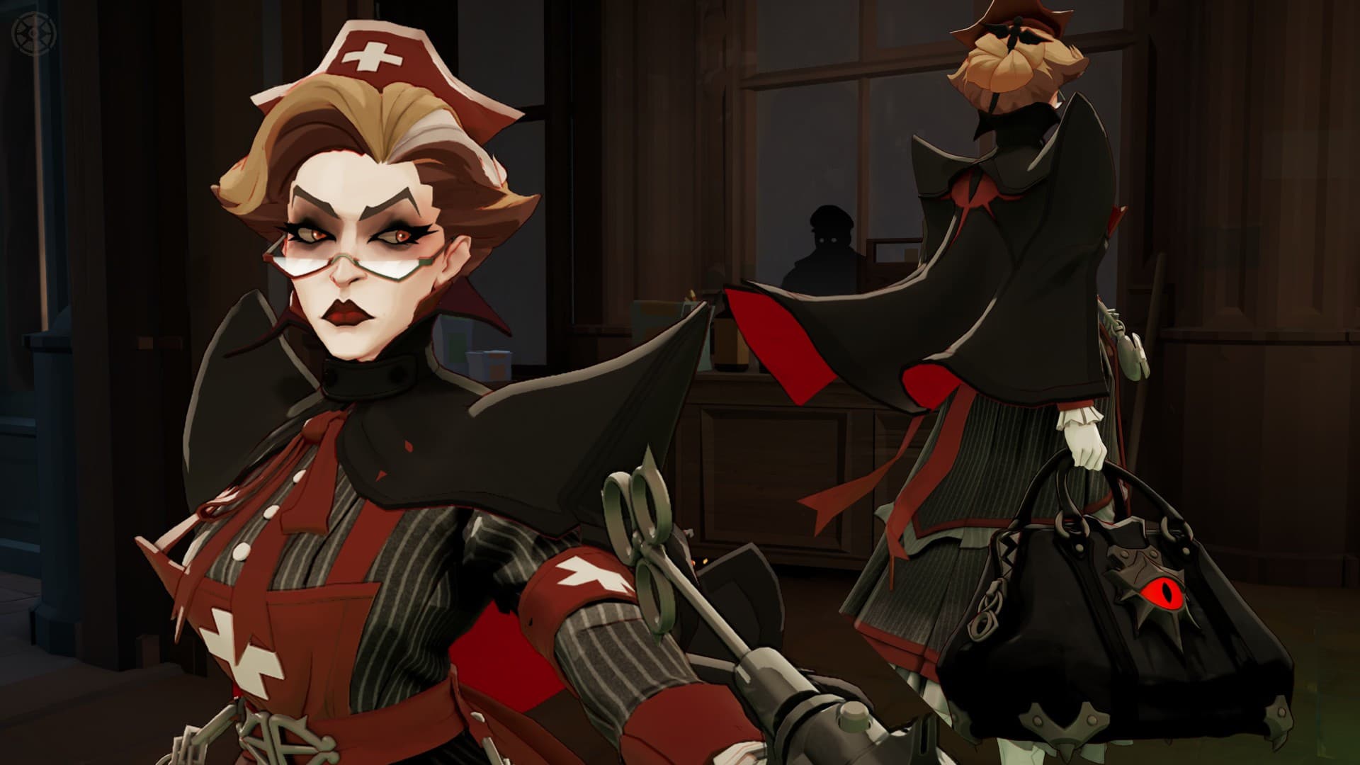 Scarlet Nurse + particles (10 hair options) screenshot 6