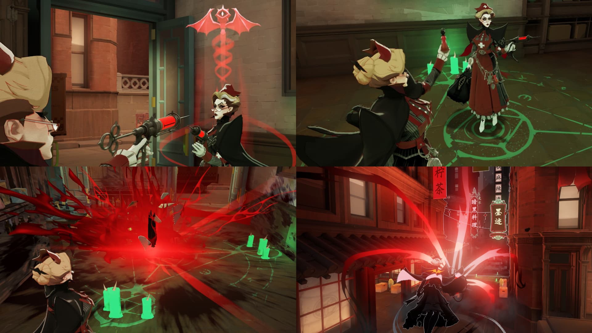 Scarlet Nurse + particles (10 hair options) screenshot 5