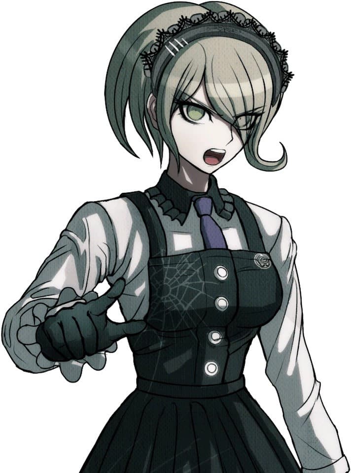 Danganronpa Kirumi Tojo over Doorman portraits screenshot 5
