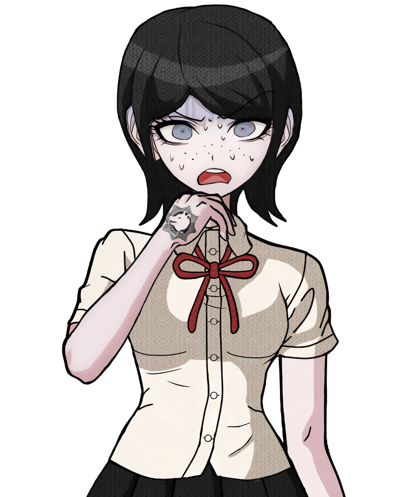 Danganronpa Mukuro Ikusaba over Haze portraits screenshot 4
