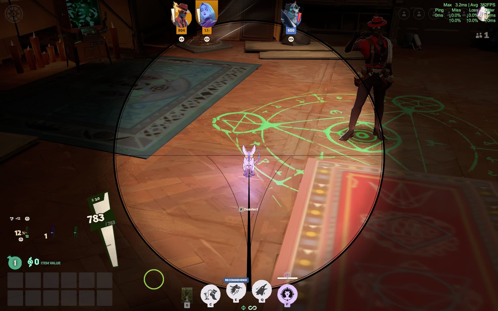 Custom Vindicta scope (cyan dot) screenshot