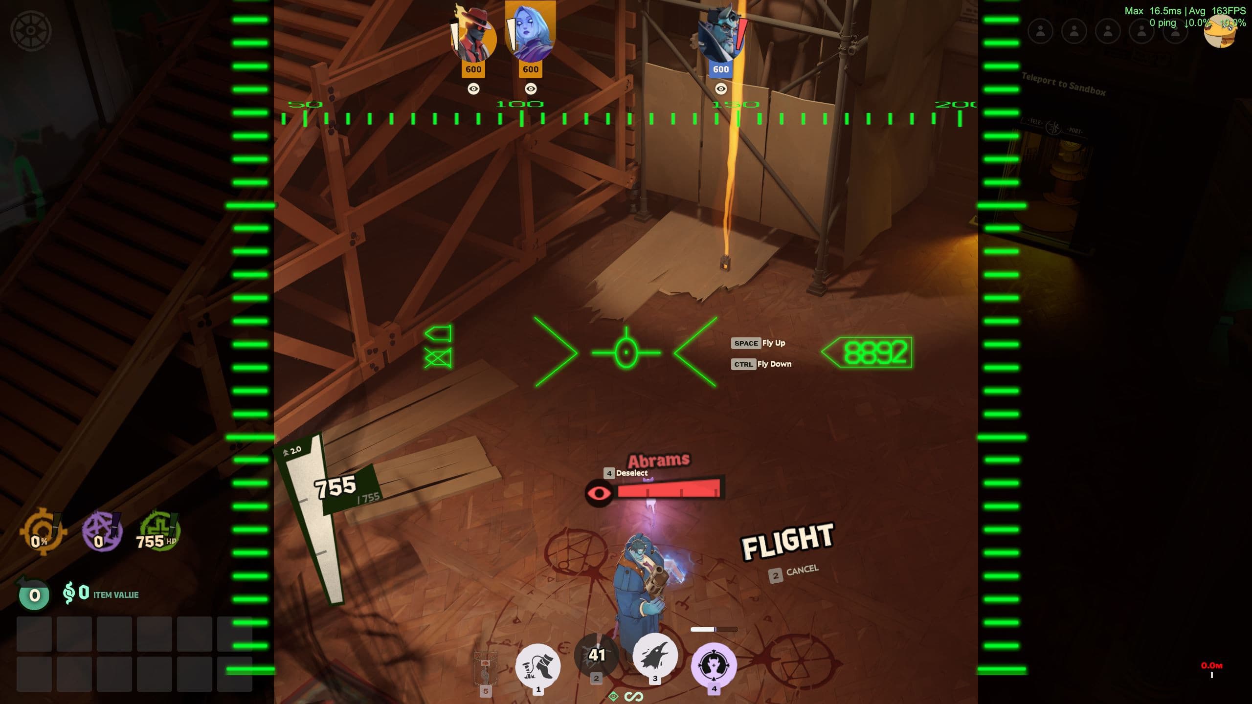 Vindicta Fighter Pilot HUD screenshot