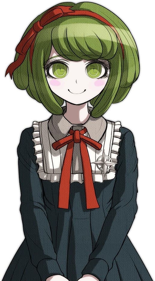 Danganronpa Monaca Towa over Baba Yaga portraits screenshot 3