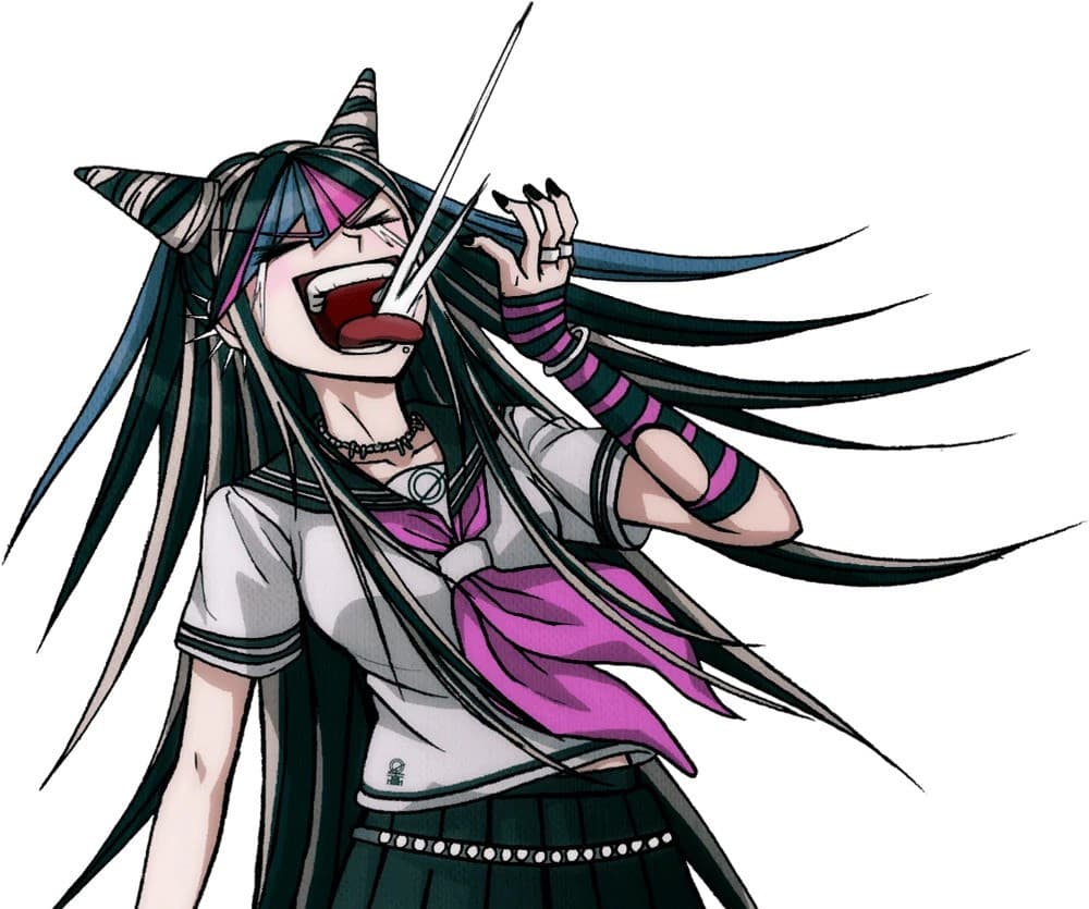 Danganronpa Ibuki Mioda over Billy portraits screenshot 4