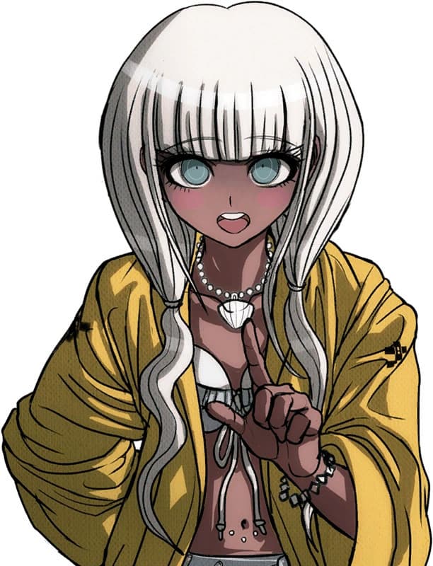 Danganronpa Angie Yonaga over Violet portraits screenshot 5