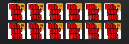 red impact font DON'T SKIP THIS tesla bullets icon screenshot