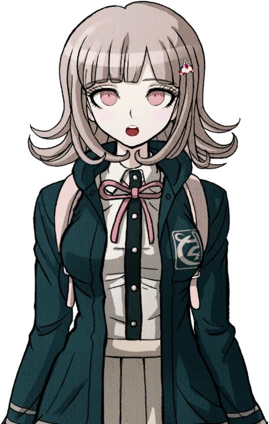 Danganronpa Chiaki Nanami over Rem portraits screenshot 3