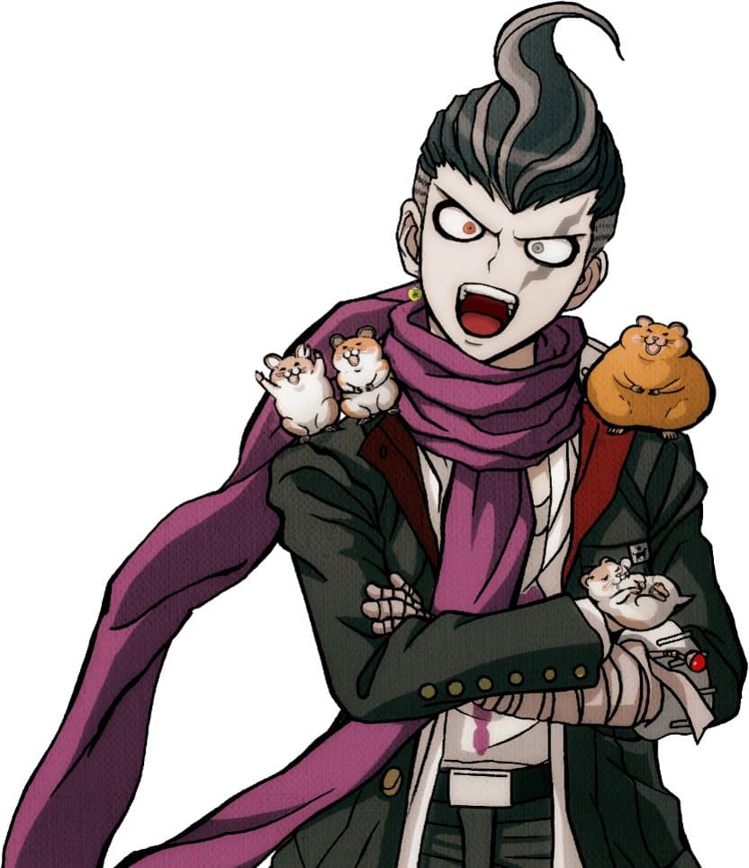 Danganronpa Gundham Tanaka over Rat King portraits screenshot 4