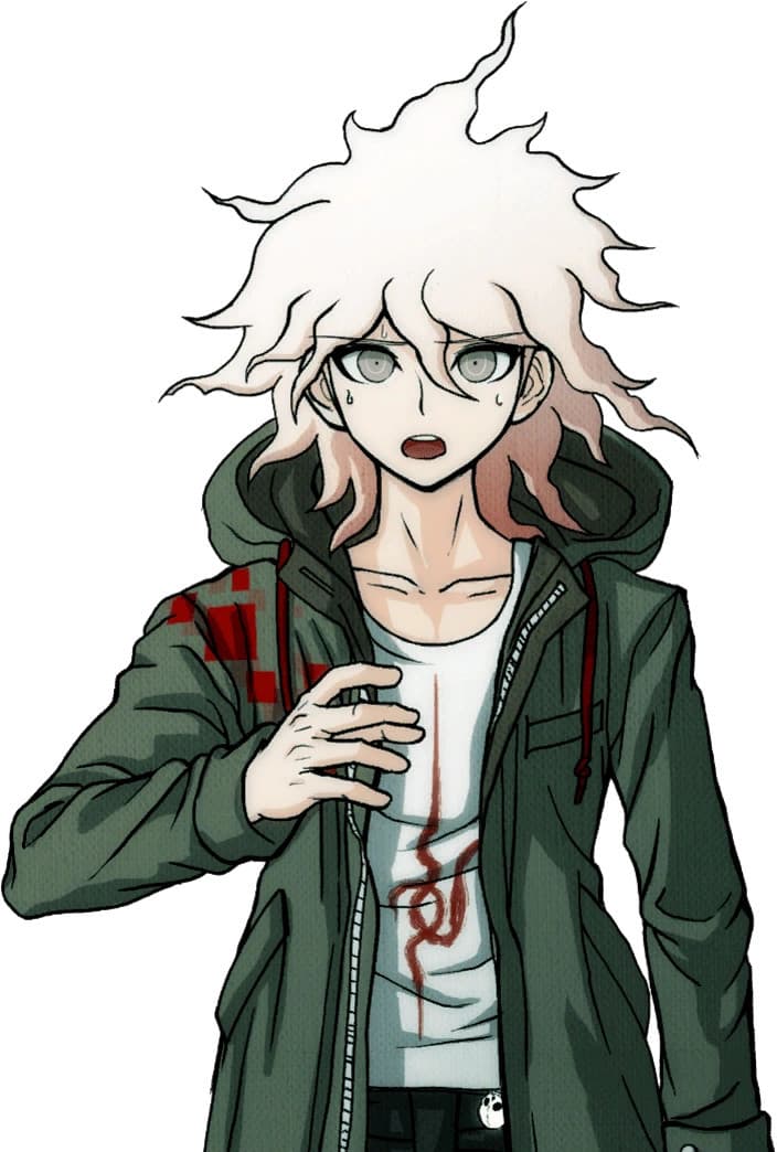 Danganronpa Nagito Komaeda over Pocket portraits screenshot 4