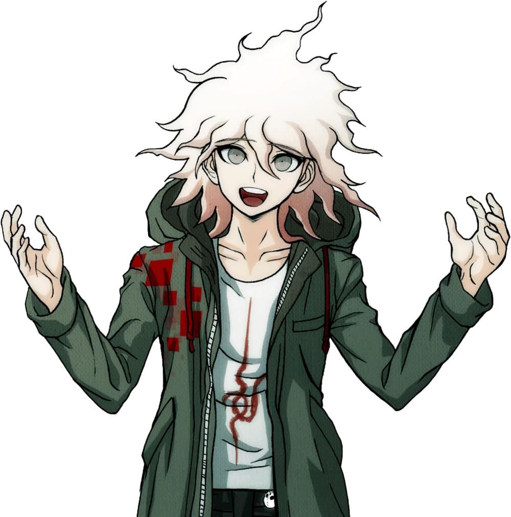Danganronpa Nagito Komaeda over Pocket portraits screenshot 5
