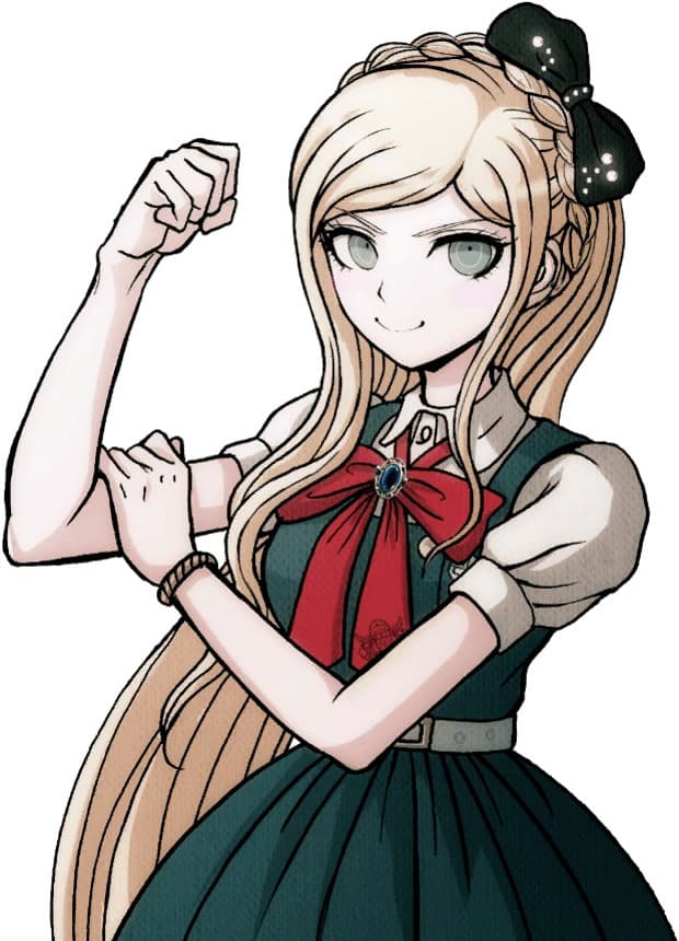 Danganronpa Sonia Nevermind over Mina portraits screenshot 4