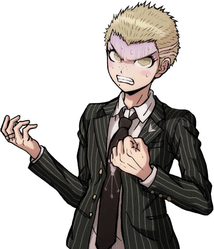 Danganronpa Fuyuhiko Kuzuryu over Wraith portraits screenshot 4